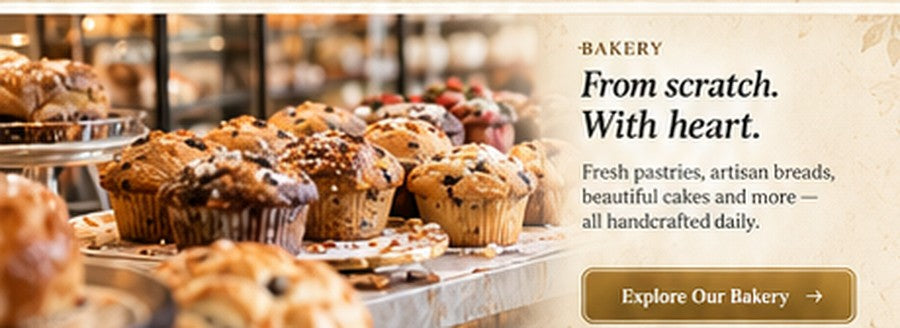 Fresh pastries at the bakery