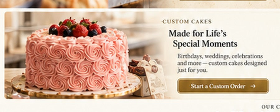 Custom celebration cake