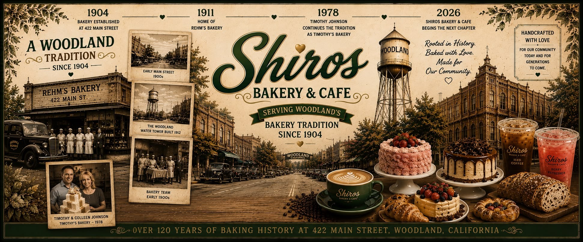 Shiro's Bakery & Cafe Woodland baking history since 1904