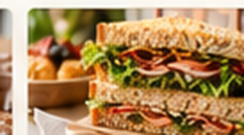 Fresh lunch sandwich